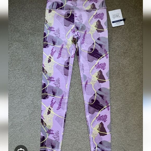 Athleta High Rise Chit Chat Printed Leggings - Picture 1 of 2